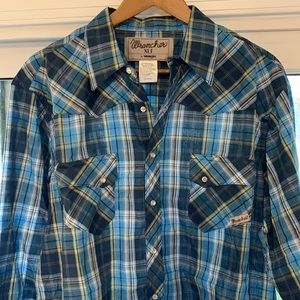 Button Pearl Snap Long Sleeve Shirt